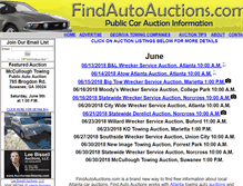 Tablet Screenshot of findautoauctions.com